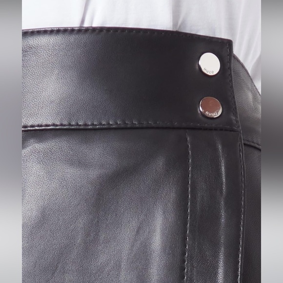 HUGO BOSS lamb leather skirt size small - Picture 4 of 9